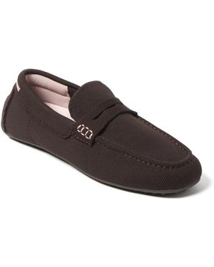 Dearfoams Hazel Sport Knit Driving Loafer - Brown