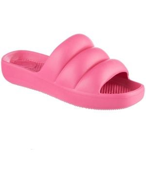 Totes Molded Puffy Slide - Pink