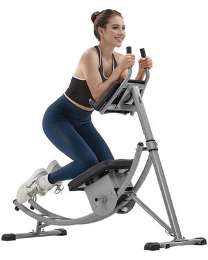 Vevor Ab Workout Machine Equipment Home Gym Core Abdominal Sneakers Adjustable - Blue