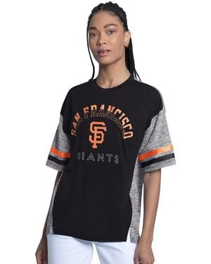 G-III 4Her by Carl Banks San Francisco Giants Off-season Oversized Top - Black