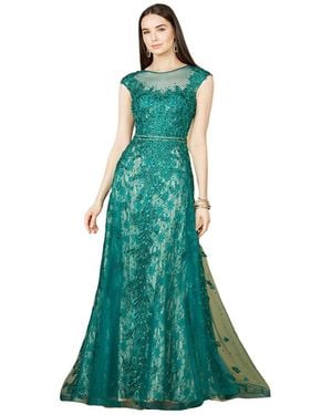 Lara Inspired Lace Gown - Green