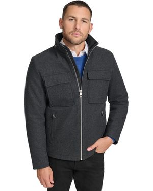 Calvin Klein Outerwear Jacket,dark Charcoal,large - Gray