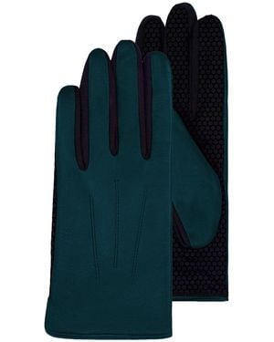 KESSLER Mia Grip Gloves Made From Premium Lambskin And Spandex - Blue