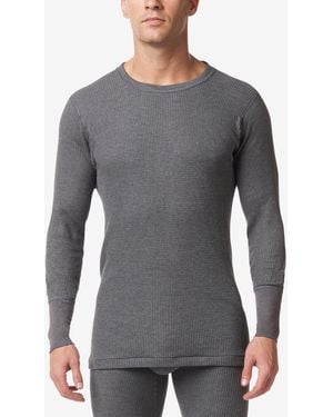 Stanfield's Waffle Knit Thermal Long Undershirt - Gray
