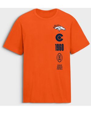 Fanatics Denver Broncos Breaking Tackles Screen-printed T-shirt - Orange