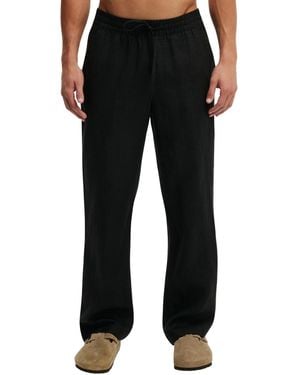 Cotton On baggy Worker Linen Relaxed-fit Pants - Black