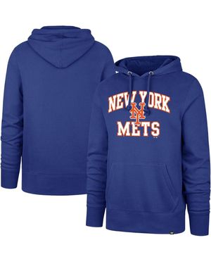 '47 New York Mets Big Tall Velocity Fleece Pullover Hoodie - Blue