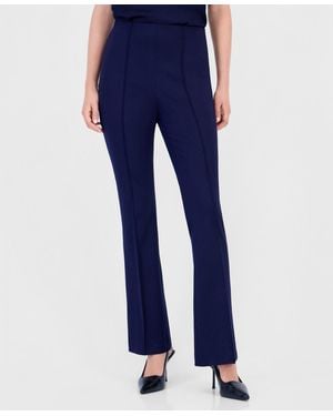 BarIII Pull-on Flare Mid-rise Pants - Blue