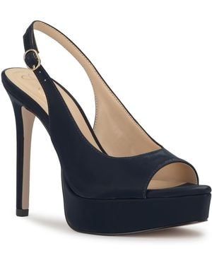 Jessica Simpson Sibilla Slingback Platform Stiletto Pumps - Blue