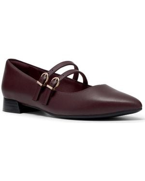 Clarks Natalyn Jane Pointed-toe Mary Jane Flats - Brown