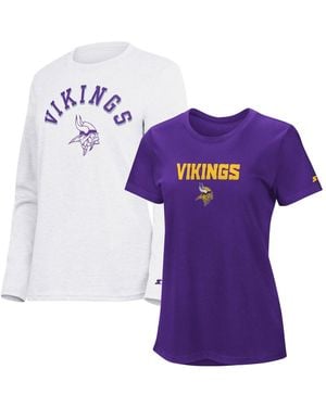 Starter Baltimore Ravens Short-sleeve And Long-sleeve T-shirt - Purple