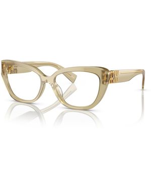 Miu Miu Cat Eye Eyeglasses - Metallic