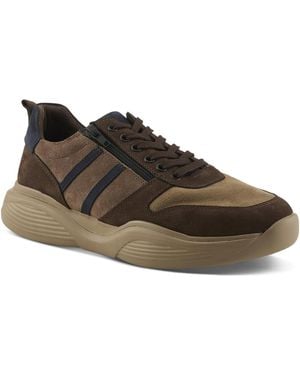 Spring Step Melvin Low-top Suede Sneakers - Brown