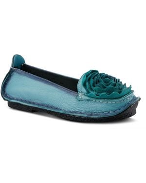 L'ARTISTE Dezi Hand-painted Leather - Blue