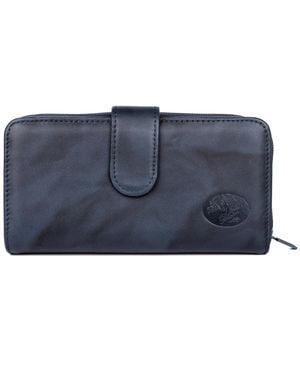 JULIA BUXTON Mini Heiress Checkbook Wallet - Blue