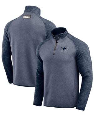 Fanatics Dallas Cowboys Tonal Quarter-zip Jacket - Blue