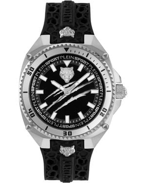 Philipp Plein Thunder Force 3 Hand Quartz Silicone Strap 47mm - Black