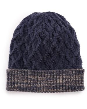 Muk Luks Cable Cuff Cap - Blue