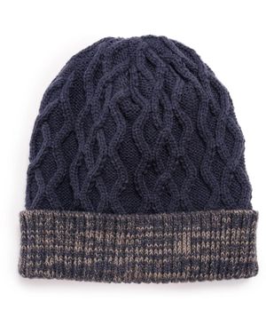 Muk Luks Cable Cuff Cap - Blue
