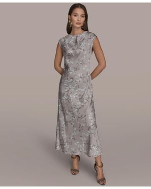 Donna Karan Sleeveless Sheath Dress - Brown