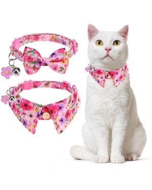 Aronkl Breakaway Cat Collars - Pink
