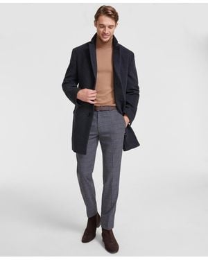 Calvin Klein Prosper Wool-blend Slim Fit Overcoat - Multicolor