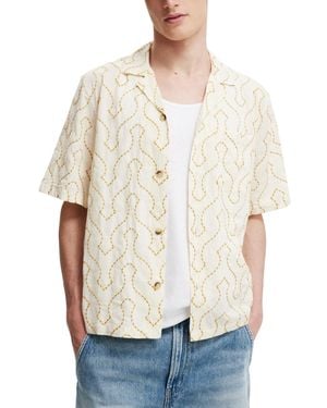 Cotton On Cabana Short Sleeve Shirt - Natural
