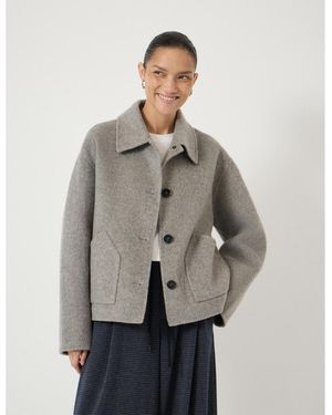 Hush Pure Wool Double Faced Jacket - Gray