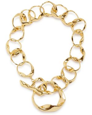 Robert Lee Morris Sculpted Link Collar Necklace - Metallic
