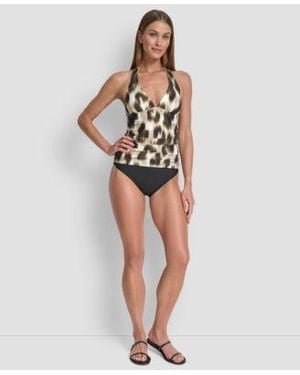 DKNY Halter Tankini Bottoms - Black