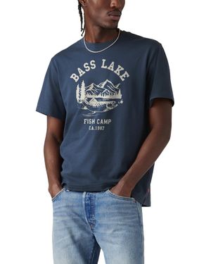 Levi's Relaxed Fit Short Sleeve Graphic Crewneck T-shirt - Blue