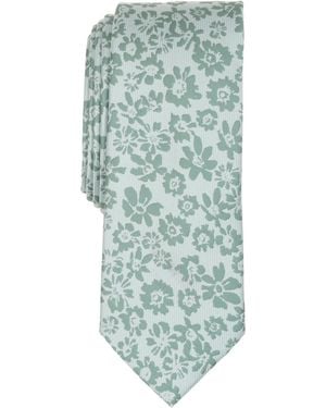 BarIII Baker Floral Tie - Green