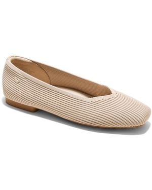 VIVAIA Margot 2.0 Square-toe V-cut Ballet Flats - White