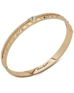 Karl Lagerfeld Crystal Double-row Bangle Bracelet - Metallic