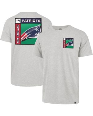 '47 47 Brand New England Patriots Chrome Plate Franklin T-shirt - Gray