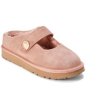 Dearfoams Fireside By Coin Maryjane Slippers - Pink