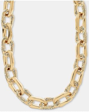 Givenchy Pave Link Collar Necklace - Metallic