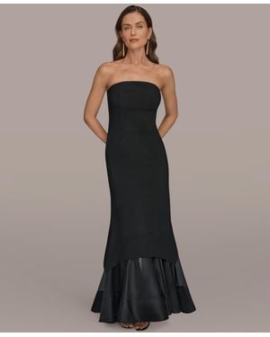 Donna Karan Strapless Ball Gown - Black