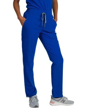 Medgear Ariana Mid-rise Slim Straight Scrub Pant - Blue