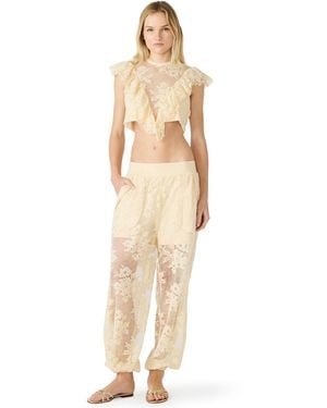 Steve Madden High-rise Ankle Length Faya Pants - Natural