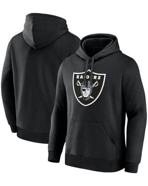 LOGO ATHLETIC Las Vegas Raiders Primary Logo Hoodie - Black