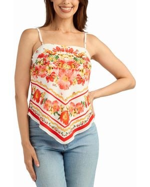 Bcx Square Neck Camisole Top - Orange