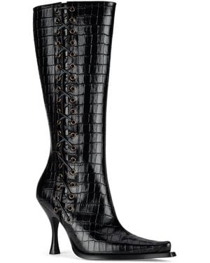Jeffrey Campbell Stunna Knee-high Dress Boots - Black