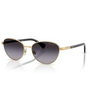 Ralph Lauren Cat Eye Metal Sunglasses Ra4150 - White