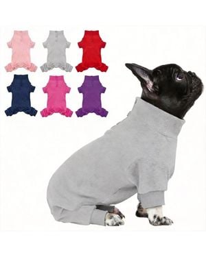 Aronkl Dog Fleece Pajamas - Metallic