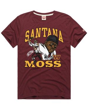Homage And Santana Moss Washington Commanders Retired Player Classic Caricature T-shirt - Pink
