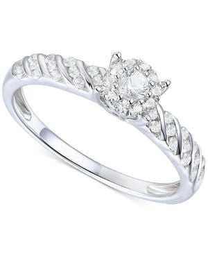 Promised Love Diamond Halo Cluster Ring (1/3 Ct. T.w. - White