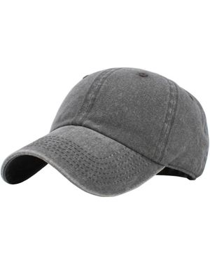 FURLING Classic Cotton Adjustable Low Crown Baseball Cap - Gray