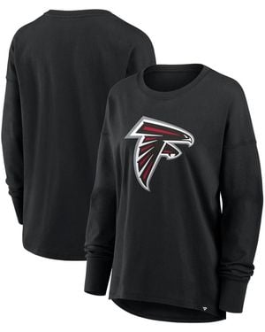 Fanatics Atlanta Falcons Relaxed Hip Essential Long-sleeve T-shirt - Black