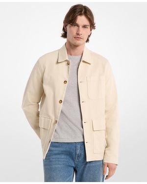 Michael Kors Denim Chore Shirt Jacket - Natural